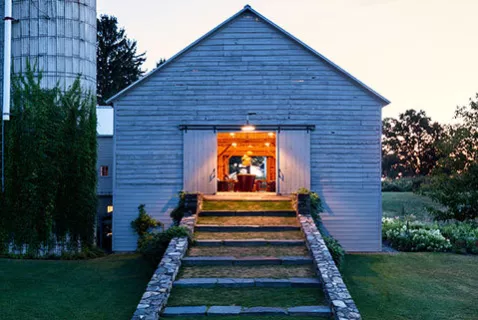 Barn Entrance with Sliding Doors